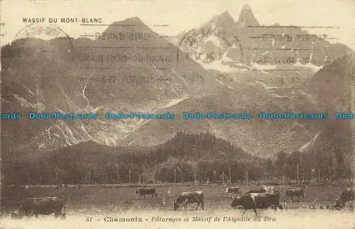 R628018 Chamonix. Reife und Massiv der Dru-Nadel. Galerien Alpine. Ca