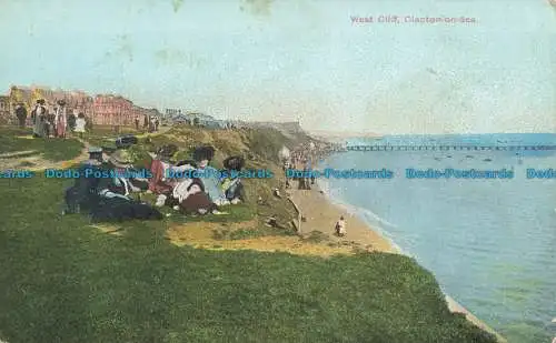 R628060 Clacton auf See. West Cliff. Postkarte