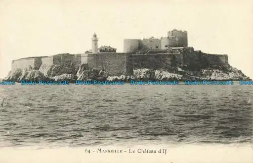 R627418 Marseille. Das Schloss von If