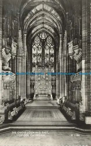 R626403 Kathedrale von Liverpool. Der Chor schaut nach Osten. Valentinstag. RP