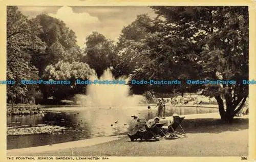 R627456 Leamington Spa. Der Brunnen. Jephson Gardens. H. und J. Busst