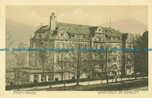 R628154 Baden Baden. Sanatorium Dr. Dengler. Karl G. Peters