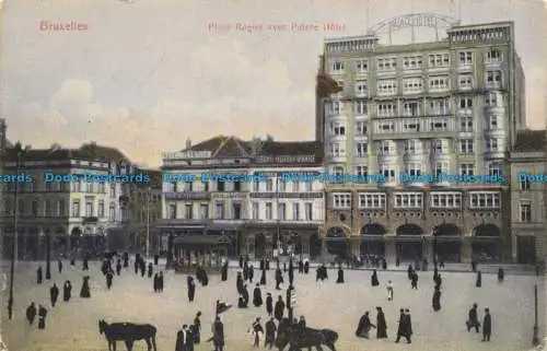 R627500 Brüssel. Place Rogier mit Palace Hotel. Großer Basar in der Rue Neuve.