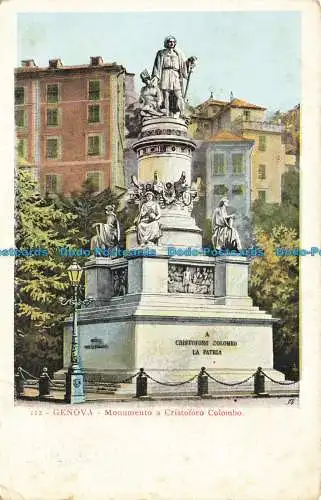 R626465 Genua. Denkmal für Christoph Kolumbus