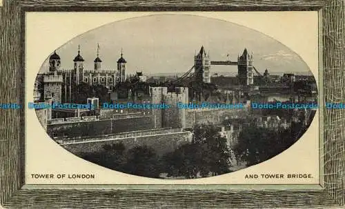 R628803 Tower of London. Und Tower Bridge. E.L.Nr. 85