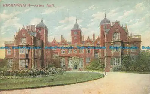 R628808 Birmingham. Aston Hall. Postkarte