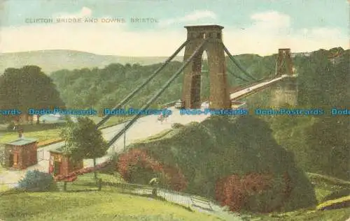 R628842 Bristol. Clifton Bridge und Downs