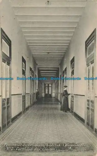 R626571 Pensionat des Ursulines. Thildonck. Wespelaer. Nein. 7. Klassenkorridor