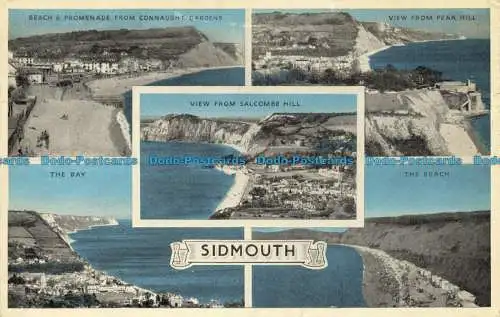 R627628 Sidmouth. Die Bucht. E.T.W. Dennis. 1964. Multi View