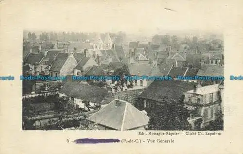 R627629 P. de C. Allgemeine Ansicht. Mortagne Riquier. Klicks Ch. Spitze. Catala Fre