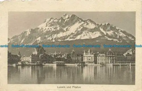 R628307 Luzern und Pilatus. Photoglob