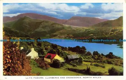 R627652 Nordwales. Llyn Padarn. Llanberis und Snowdonia