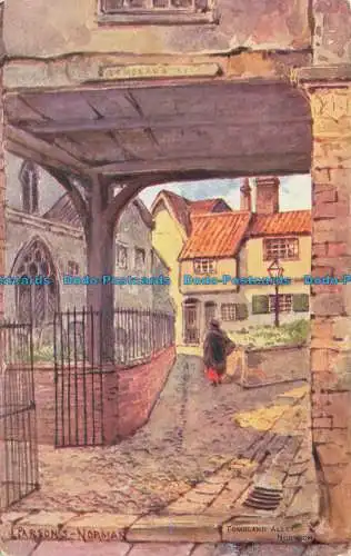 R626636 Norwich. Tombland Alley. Parsons Norman. Die Künstlerserie