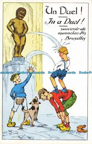 R626648 Brüssel. Ein Duell. Souvenir Von Manneken Pis. Albert. Nein. 2