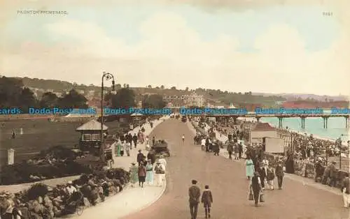 R628984 Paignton Promenade. Postkarte