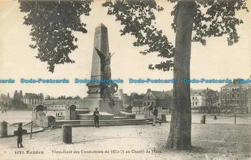 R627691 Rennes. Denkmal der Kämpfer. E. Mary Rousseliere