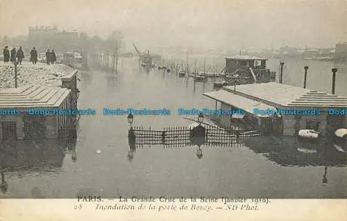 R627692 Paris. Die Grande Crue de la Seine. ND. Foto