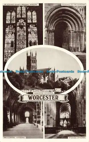 R626672 Worcester. Kathedrale von Worcester. Multi View