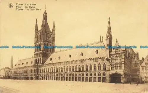 R627703 Ypern. Die Stoffhallen. J. Versailles. Ern. Nels Thill