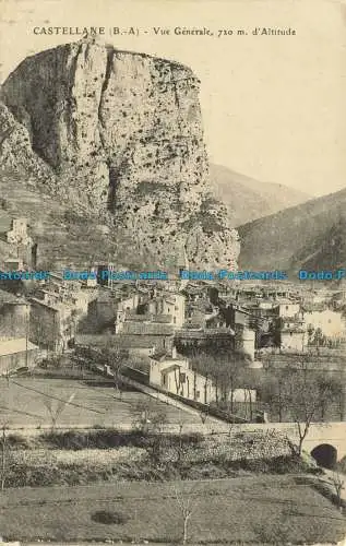 R626684 Castellane. B. A. Allgemeine Ansicht. 1913