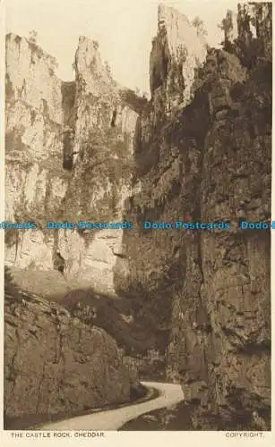 R626686 Cheddar. Der Burgfelsen. Postkarte