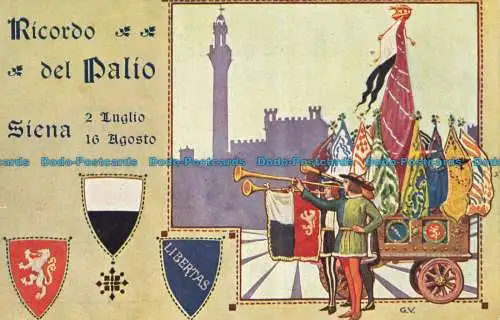 R629017 Siena. Erinnerung an den Palio. Grafik