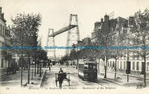 R628426 Rouen. Boulevard der Belgier. ND. Foto. Neurdein und Co.