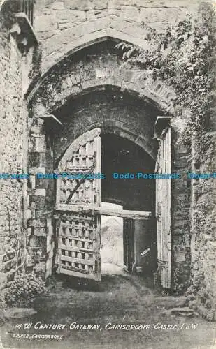 R626759 I.O.W. 14. Th. Century Gateway. Carisbrooke Castle. T. Piper