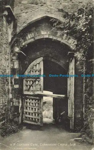 R626760 I.O.W. 15. Th. Century Gateway. Carisbrooke Castle. T. Piper