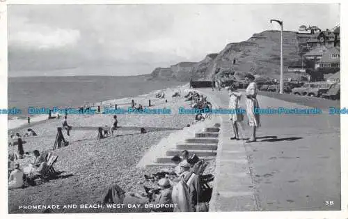 R629504 Bridport. Promenade und Strand. West Bay