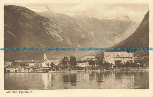 R629108 Mundal. Fjaerland. Beckett. Postkartenverlage