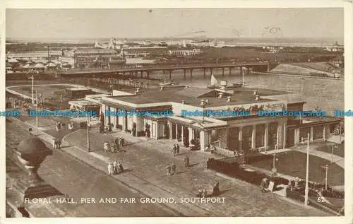 R629115 Southport. Blumenhalle. Pier und Messegelände. 1950