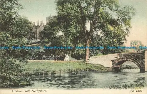 R629141 Derbyshire. Haddon Hall. Trichromatic P.C. von J. Welch