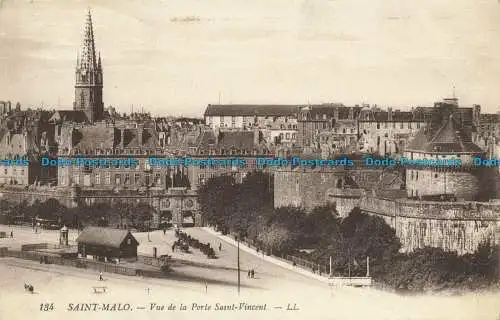 R629572 Saint Malo. Blick von der Porte Saint Vincent. LL. 134