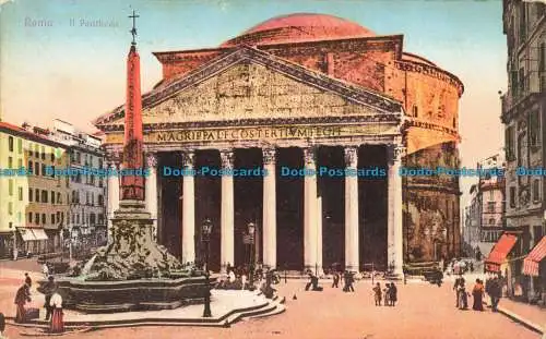 R629166 Rom. Das Pantheon. A. Kroketten