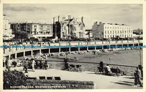 R628541 Weston Super Mare. Marine Parade. 1957