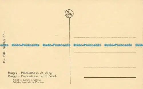 R629594 Brügge. Prozession des St. Blut. Ern. Nels Thill. Nein. 1