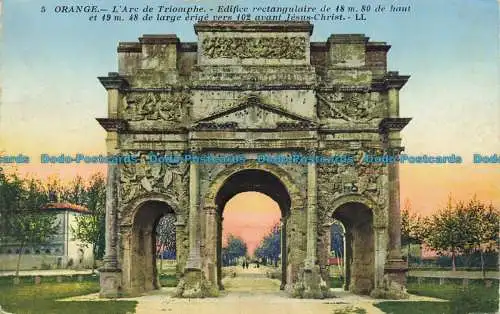 R628562 Orange. Der Arc de Triomphe. LL. 5. Levy und Neurdein vereint