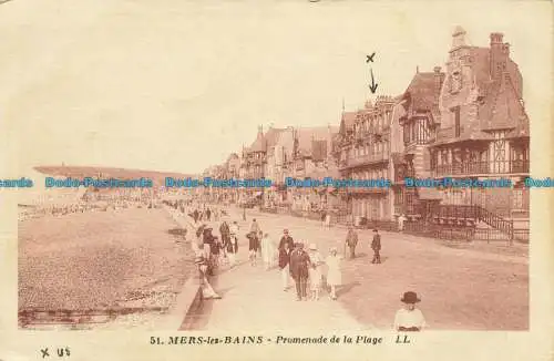 R628567 Mers les Bains. Strandpromenade. LL. 51