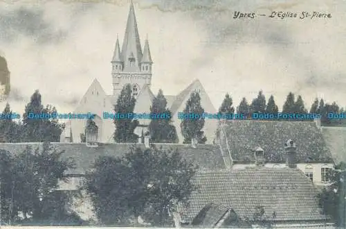 R628636 Ypern. Die Kirche Gr. Peter. o.M.B.C.P