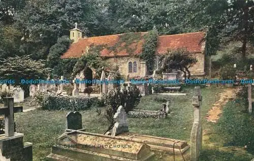 R629282 Bonchurch Alte Kirche. Das Photochrom. Celesque Serie