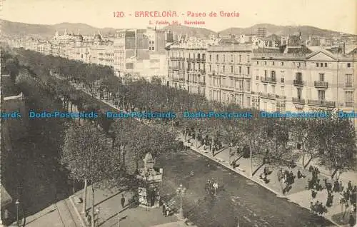 R629761 Barcelona. Paseo de Gracia. L. Roisin