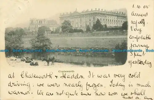 R629794 Chatsworth. Die G.W.W. Serie. 1905. Postkarte