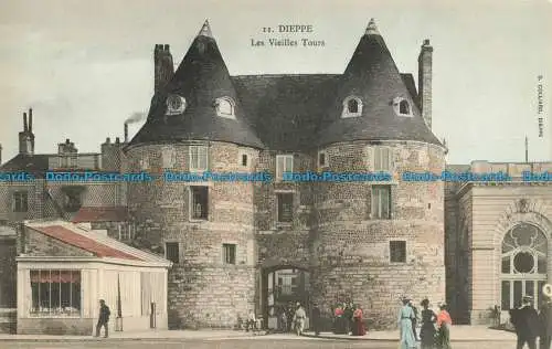 R629398 Dieppe. Die alten Türme. D. Colliard