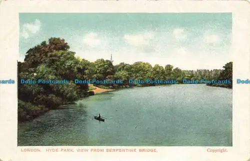 R630185 London. Hyde Park. Blick von der Serpentinenbrücke