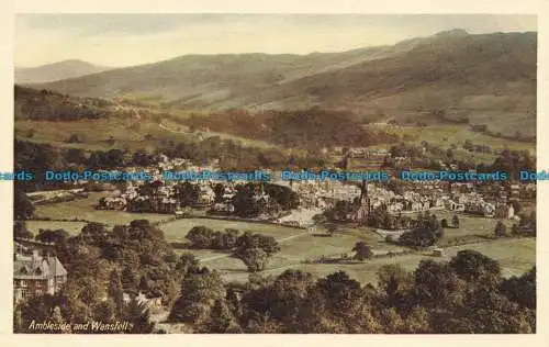 R630284 Ambleside und Wansfell. Postkarte