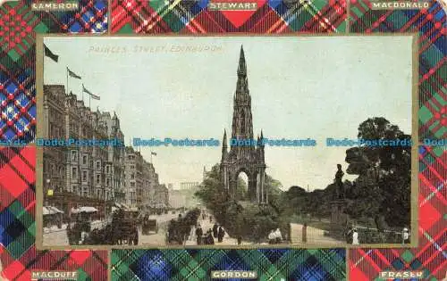 R630299 Edinburgh. Princes Street. Postkarte