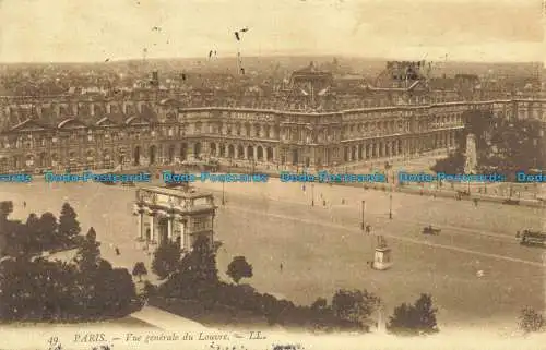 R630734 Paris. Übersicht über den Louvre. LL. 49. 1906