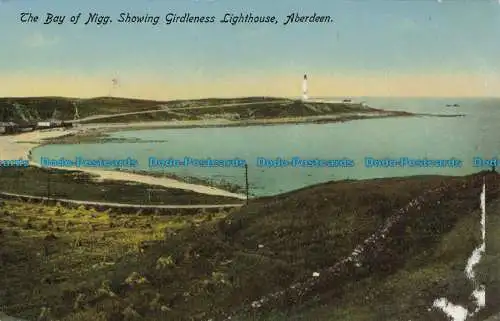 R630350 Aberdeen. Die Bucht von Nigg. Leuchtturm mit Gürtel. Die Adelphi Se