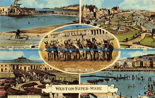 R630781 Weston Super Mare. Meeresrasen. Harvey Barton. 1962. Multi View